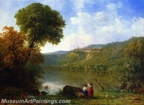 Landscape Painting Lake Nemi 1