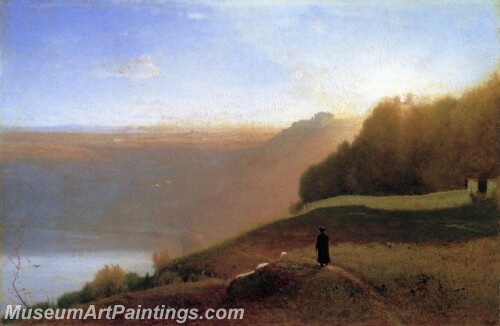 Landscape Painting Lake Nemi