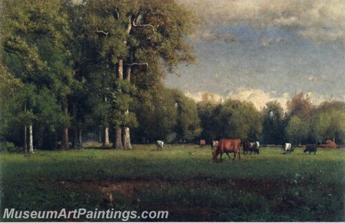 Landscape Painting Landscape with Cattle