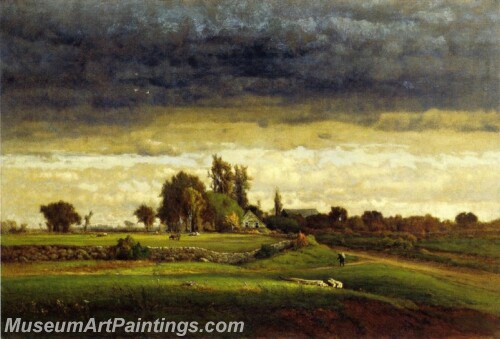 Landscape Painting Landscape with Farmhouse