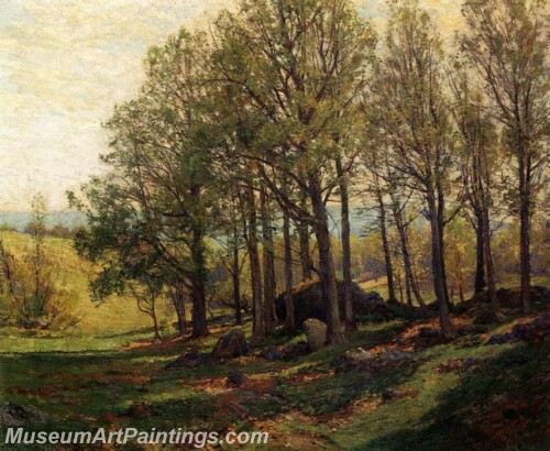 Landscape Painting Maples in Spring