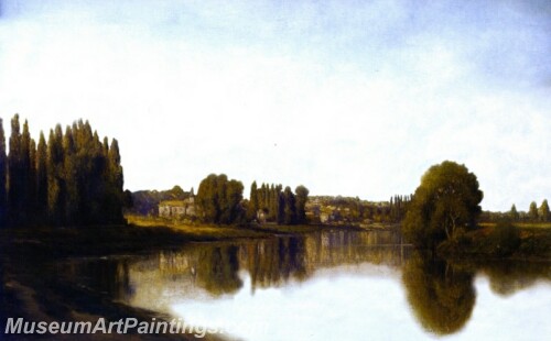 Landscape Painting Near Poissy