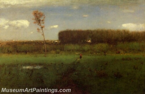 Landscape Painting October Noon