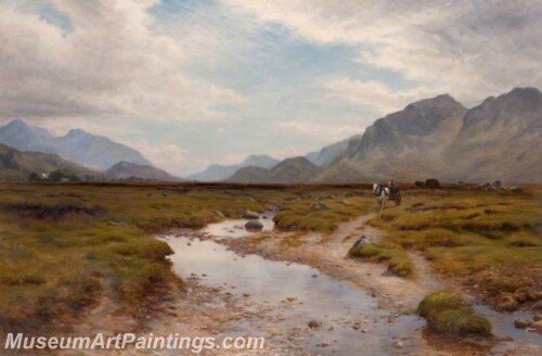 Landscape Painting Peat Moss Poolewe