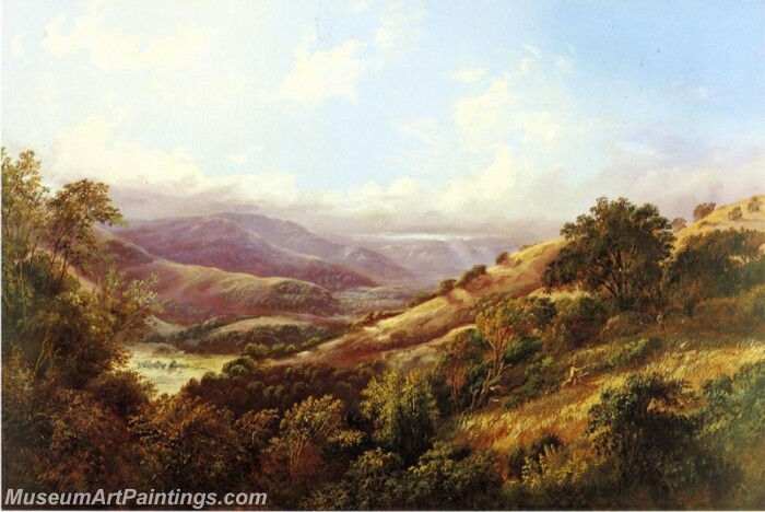 Landscape Painting San Anselmo Valley Near San Rafael 1