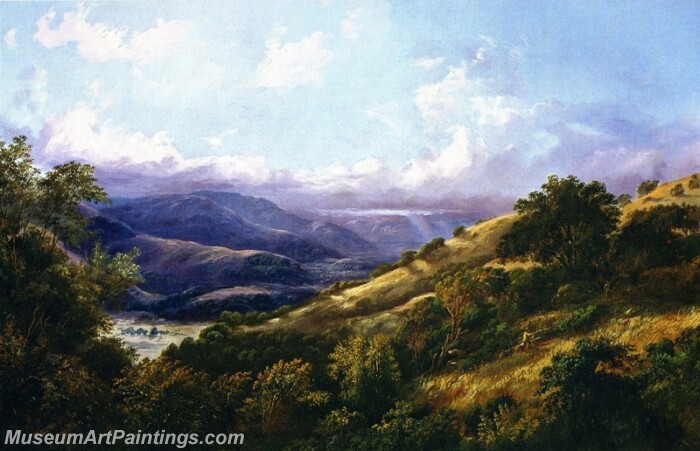 Landscape Painting San Anselmo Valley near San Rafael