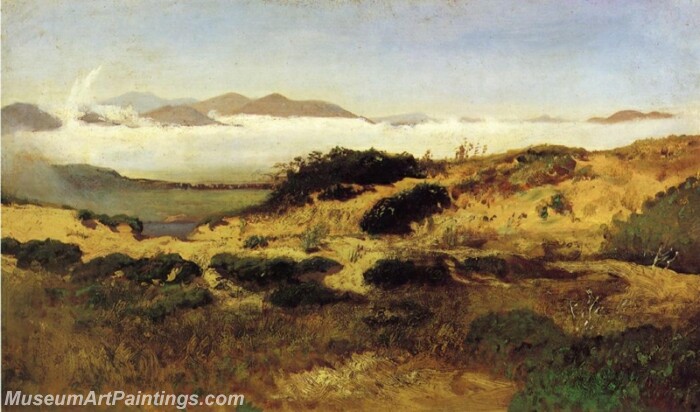 Landscape Painting Sand Dunes and Fog San Francisco