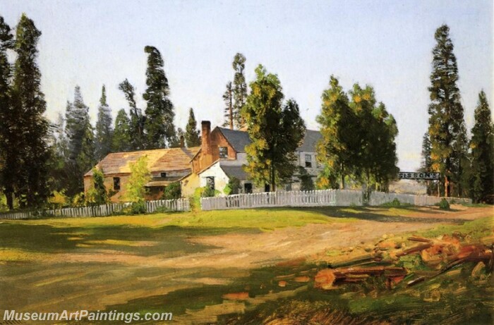 Landscape Painting Sissons Inn near Mount Shasta