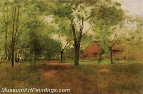 Landscape Painting Springtime Montclair