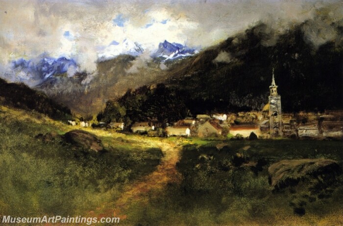 Landscape Painting St Michaels Cathedral Sitka