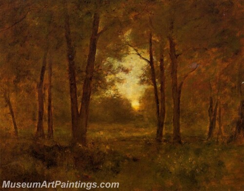 Landscape Painting Sundown near Montclair