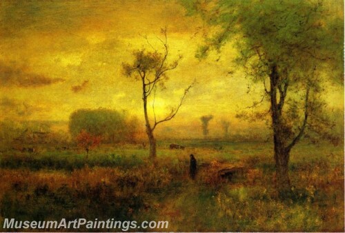 Landscape Painting Sunrise