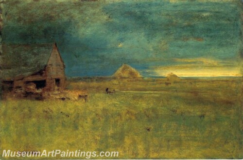 Landscape Painting The Lone Farm Nantucket