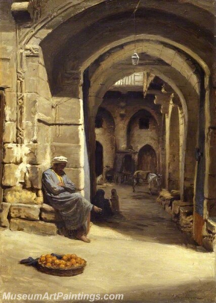 Landscape Painting The Orange Seller