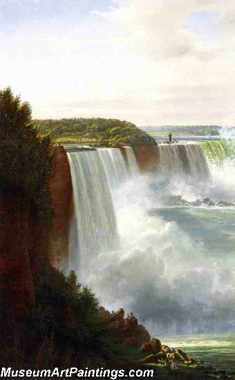 Landscape Painting View of Niagara Falls 01