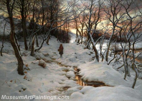 Landscape Painting West with Evening Glows