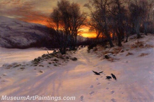 Landscape Painting When the West with Evening Glows 1