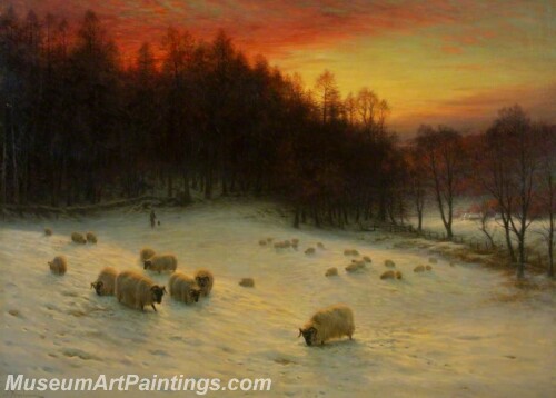 Landscape Painting When the West with Evening Glows