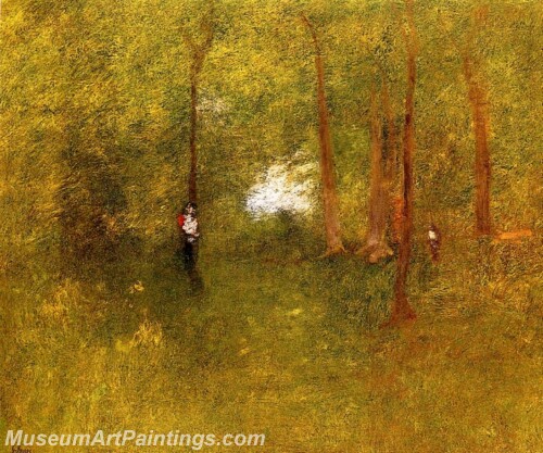 Landscape Painting Woodland Interior