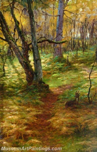 Landscape Painting Woodland Scene