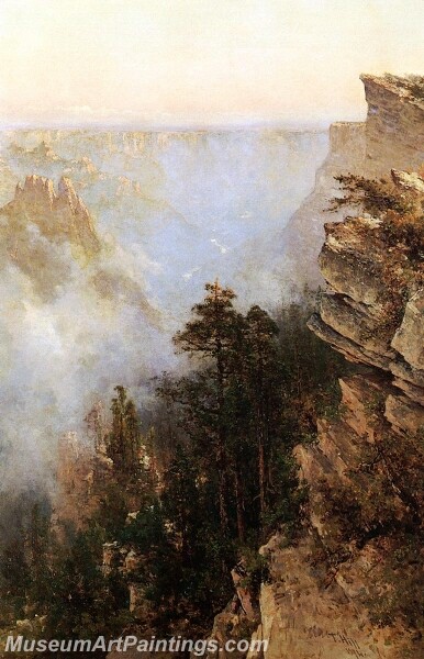 Landscape Painting Yosemite Canyon