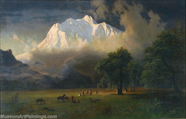 Landscape Paintings Albert Bierstadt Mount Adams Washington