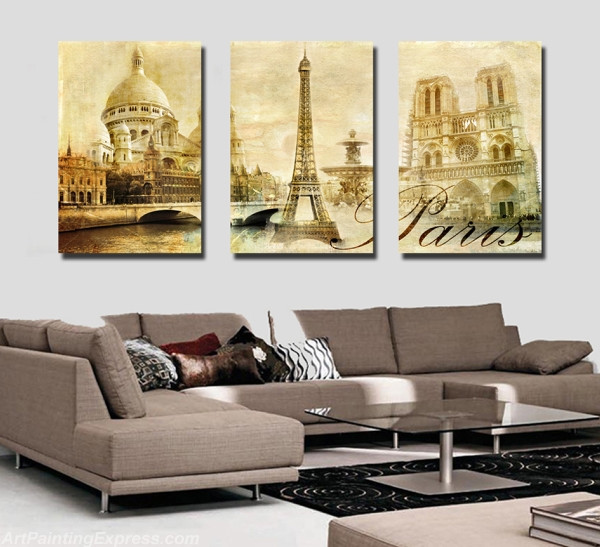 Landscape Paintings Modern Wall Art Canvas Prints Set Of 3 LPS01