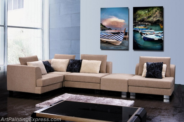 Landscape Paintings Modern Wall Art Canvas Prints Sets Of 2 LPNA011