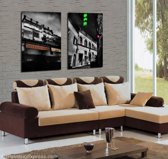 Landscape Paintings Modern Wall Art Canvas Prints Sets Of 2 LPNA09