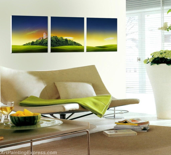 Landscape Paintings Modern Wall Art Canvas Prints Sets Of 3 LPNA30