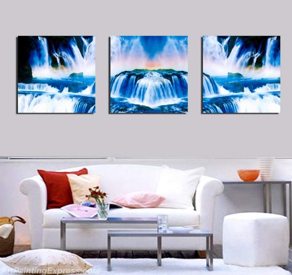 Landscape Paintings Modern Wall Art Canvas Prints Sets Of 3 LPNA31