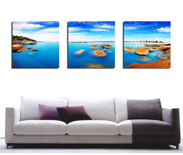 Landscape Paintings Modern Wall Art Canvas Prints Sets Of 3 LPNA32