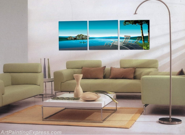 Landscape Paintings Modern Wall Art Canvas Prints Sets Of 3 LPNA33