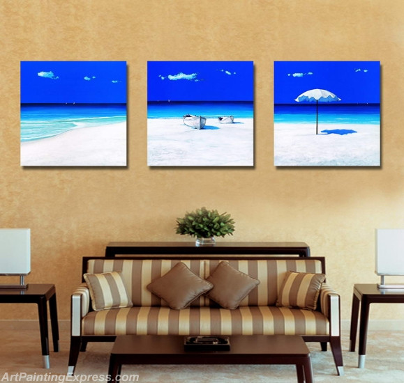 Landscape Paintings Modern Wall Art Canvas Prints Sets Of 3 LPNA41