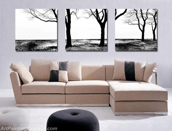 Landscape Paintings Modern Wall Art Canvas Prints Sets Of 3 LPNA42