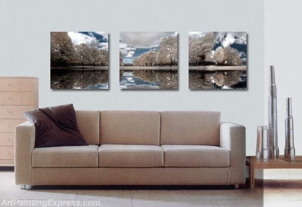 Landscape Paintings Modern Wall Art Canvas Prints Sets Of 3 LPNA43