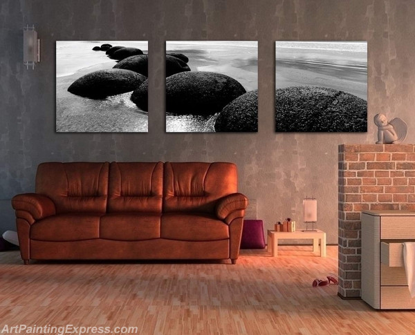 Landscape Paintings Modern Wall Art Canvas Prints Sets Of 3 LPNA45