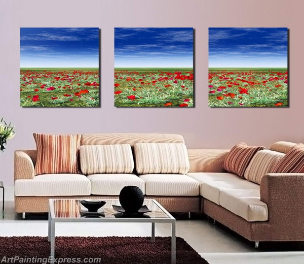 Landscape Paintings Modern Wall Art Canvas Prints Sets Of 3 LPNA50