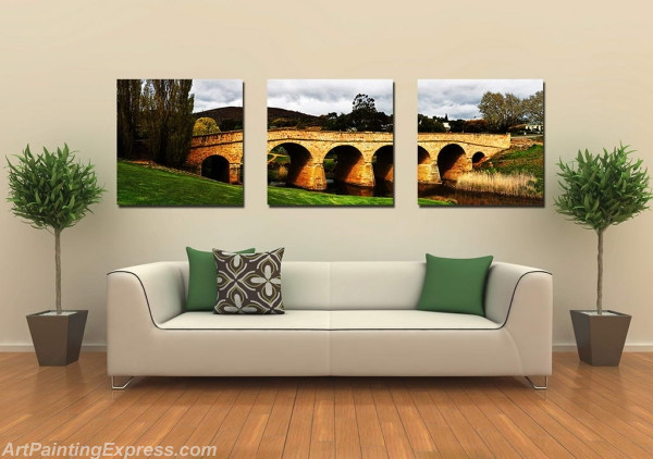 Landscape Paintings Modern Wall Art Canvas Prints Sets Of 3 LPNA58