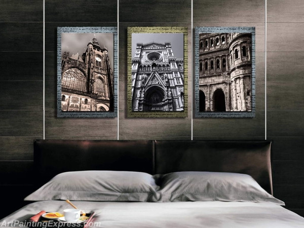 Landscape Paintings Modern Wall Art Canvas Prints Sets Of 3 LPNA66