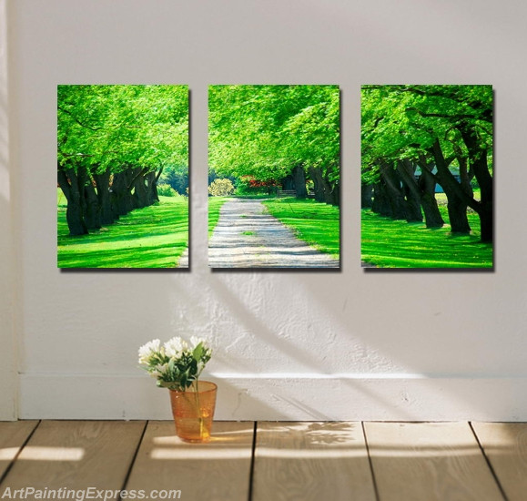 Landscape Paintings Modern Wall Art Canvas Prints Sets Of 3 LPNA69