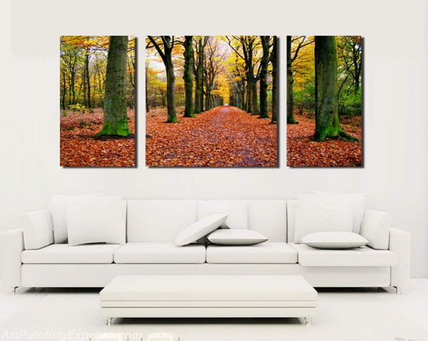 Landscape Paintings Modern Wall Art Canvas Prints Sets Of 3 LPNA71