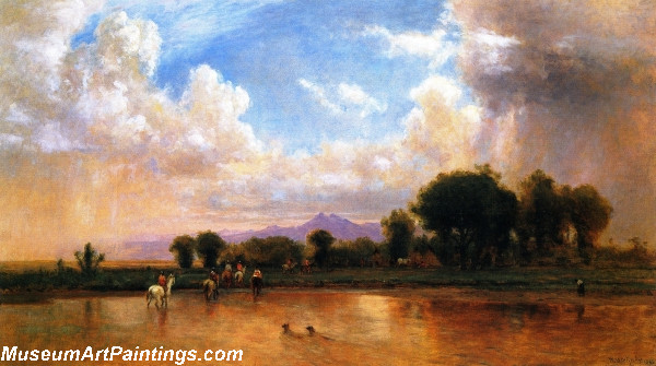 Landscape Paintings On the Plains Cache la Poudre River
