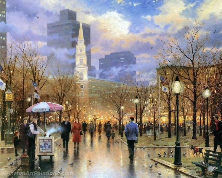 Landscape Paintings boston celebration Garden Paintings