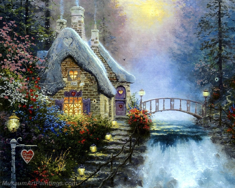 Landscape Paintings sweetheart cottage ii Garden Paintings