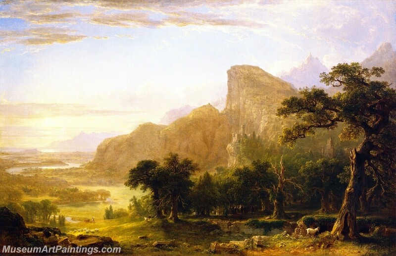 Landscape Scene from Thanatopsis Painting