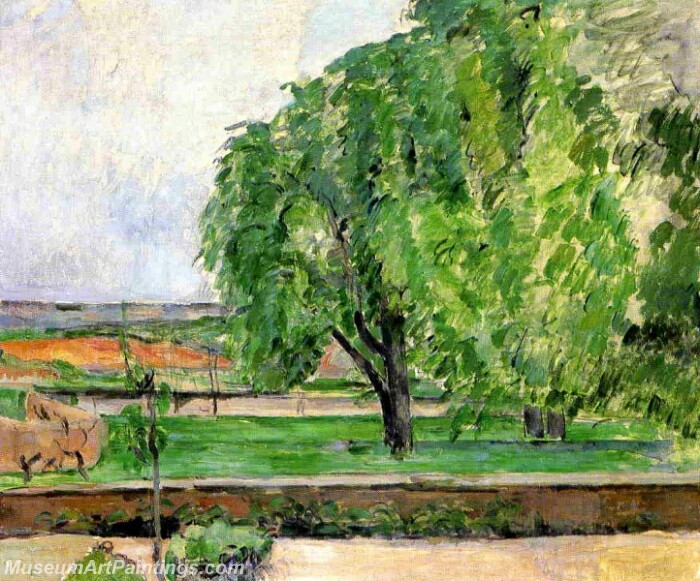 Landscape at the Jas de Bouffan Painting