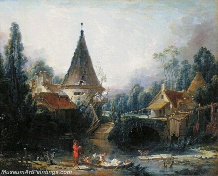 Landscape near Beauvais early Painting