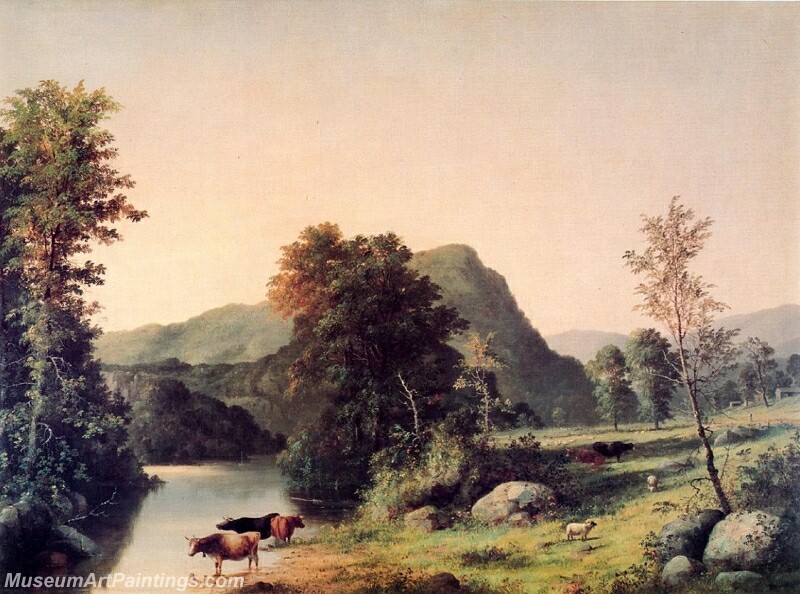 Landscape with Cattle Painting