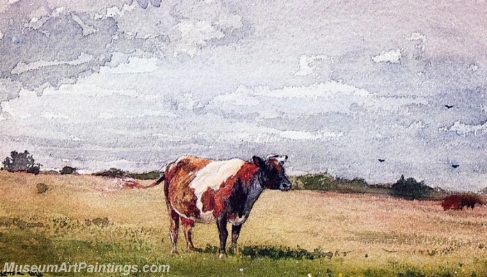 Landscape with Cow Painting